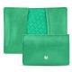 Custodia in pelle pour cartes de visite - credit - Menthe vintage ( Pantone 562C ) 