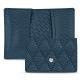 Custodia in pelle pour cartes de visite - credit - Indigo - Couture ( Pantone 303U ) 