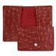 Custodia in pelle pour cartes de visite - credit - Autruche ciliegia