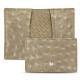 Custodia in pelle pour cartes de visite - credit - Autruche desert