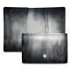 Funda de piel para tarjetas de presentacion - Gris Patine