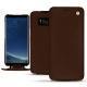 Samsung Galaxy S8 leather case - Châtaigne ( Pantone 476C ) 