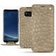 Samsung Galaxy S8 leather case - Autruche desert