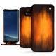 Samsung Galaxy S8 leather case - Fauve Patine