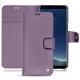 Samsung Galaxy S8 leather case - Lilas ( Nappa - Pantone 2645U ) 