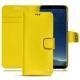 Housse cuir Samsung Galaxy S8 - Jaune fluo