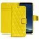 Capa em pele Samsung Galaxy S8 - Jaune fluo - Couture