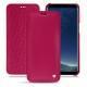 Samsung Galaxy S8 leather case - Rose fluo