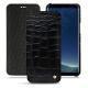 Lederschutzhülle Samsung Galaxy S8 - Crocodile nero
