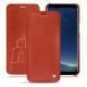 Samsung Galaxy S8 leather case - Arange clouquié
