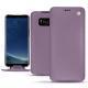 Housse cuir Samsung Galaxy S8+ - Lilas ( Nappa - Pantone 2645U ) 
