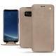 Samsung Galaxy S8+ leather case - Taupe vintage ( Pantone 7530C ) 
