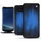 Samsung Galaxy S8+ leather case - Bleu Patine