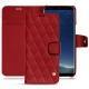 Samsung Galaxy S8+ leather case - Rouge - Couture ( Nappa - Pantone 199C ) 