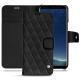 Housse cuir Samsung Galaxy S8+ - Ebène - Couture ( Sleek P C12 - Black ) 