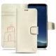 Capa em pele Samsung Galaxy S8+ - Blanc escumo
