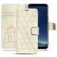 Lederschutzhülle Samsung Galaxy S8+ - Blanc escumo - Couture
