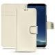 Capa em pele Samsung Galaxy S8+ - Blanc PU