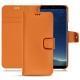 Capa em pele Samsung Galaxy S8+ - Orange PU