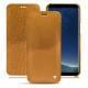 Samsung Galaxy S8+ leather case - Or Maïa ( Pantone 871C ) 