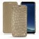 Samsung Galaxy S8+ leather case - Autruche desert