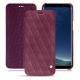 Samsung Galaxy S8+ leather case - Prune vintage - Couture
