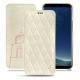 Samsung Galaxy S8+ leather case - Blanc escumo - Couture