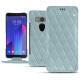 Custodia in pelle HTC U11+ - Bleu ciel - Couture ( Nappa - Pantone 277C ) 