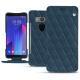 Capa em pele HTC U11+ - Indigo - Couture ( Pantone 303U ) 