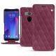 HTC U11+ leather case - Prune vintage - Couture