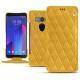 Housse cuir HTC U11+ - Jaune soulèu - Couture