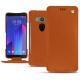HTC U11+ leather case - Orange vibrant