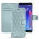 Capa em pele HTC U11+ - Bleu ciel - Couture ( Nappa - Pantone 277C ) 