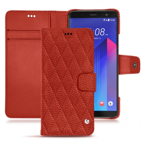 Funda de piel HTC U11+Papaye - Couture ( Pantone #b54317 ) 