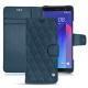 Capa em pele HTC U11+ - Indigo - Couture ( Pantone 303U ) 