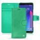 HTC U11+ leather case - Menthe vintage ( Pantone 562C ) 