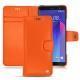 Capa em pele HTC U11+ - Orange fluo
