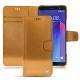 HTC U11+ leather case - Or Maïa ( Pantone 871C ) 