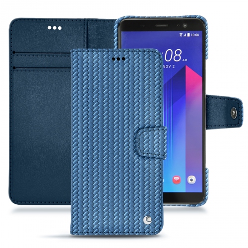 가죽 커버 HTCU 11+Abaca ishia ( Pantone #395775 ) 