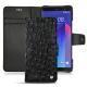 Housse cuir HTC U11+ - Autruche nero