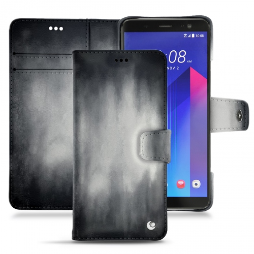 Funda de piel HTC U11+Gris Patine