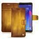 Housse cuir HTC U11+ - Doré Patine