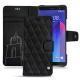 Housse cuir HTC U11+ - Negre poudro - Couture
