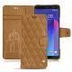 Housse cuir HTC U11+ - Castan esparciate - Couture