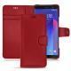 HTC U11+ leather case - Rouge PU