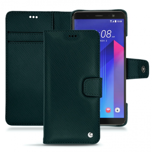 Capa em pele HTC U11+Vert séduisant ( Pantone #1d3c34 ) 
