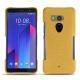 HTC U11+ leather cover - Mimosa ( Pantone 141C ) 