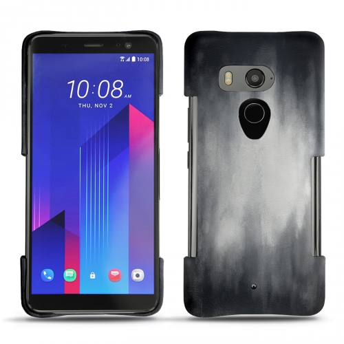 Funda de piel HTC U11+Gris Patine