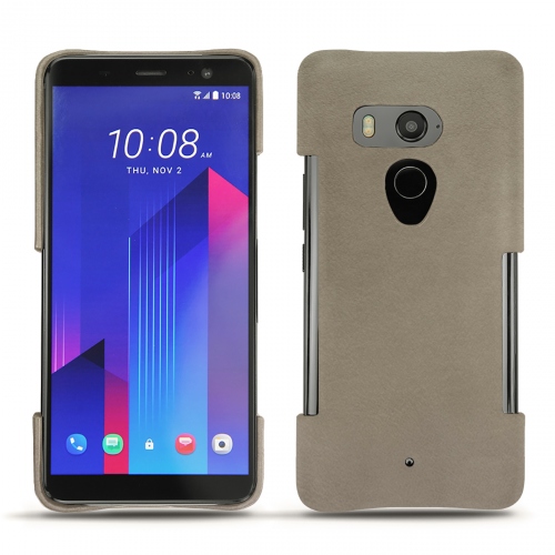Custodia in pelle HTC U11+Darboun sabla ( Pantone #BCB1A1 )