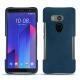 Coque cuir HTC U11+ - Blu mediterran